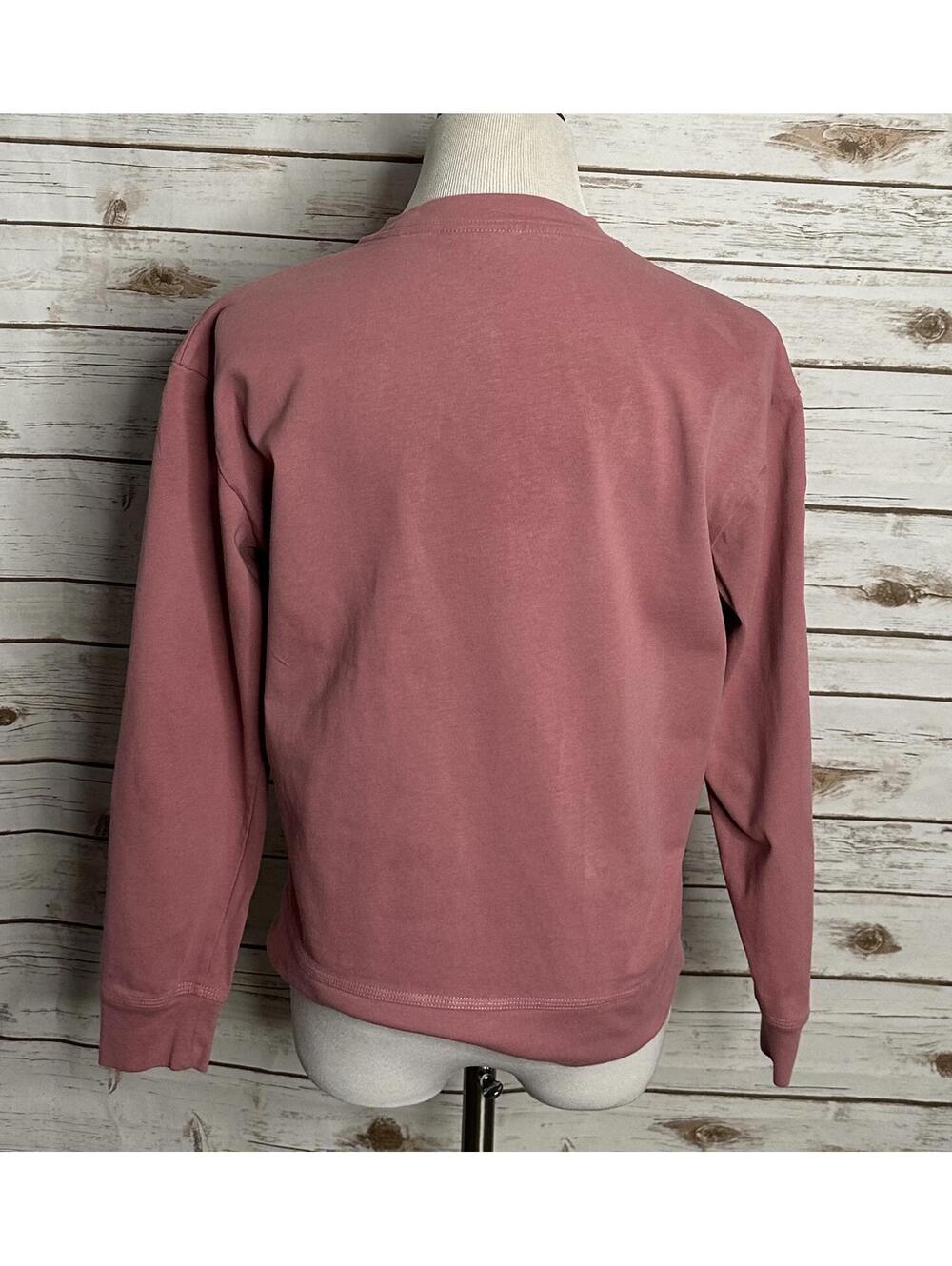 Nike activewear faded pink crewneck logo spellout long sleeve sweatshirt Size M - Picture 3 of 8